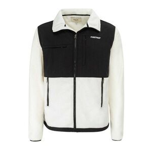 Firetrap Mens Colour Block Fleece Jacket / Natural